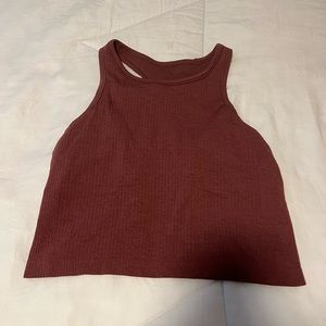 lululemon ebb to street cropped racerback tank top